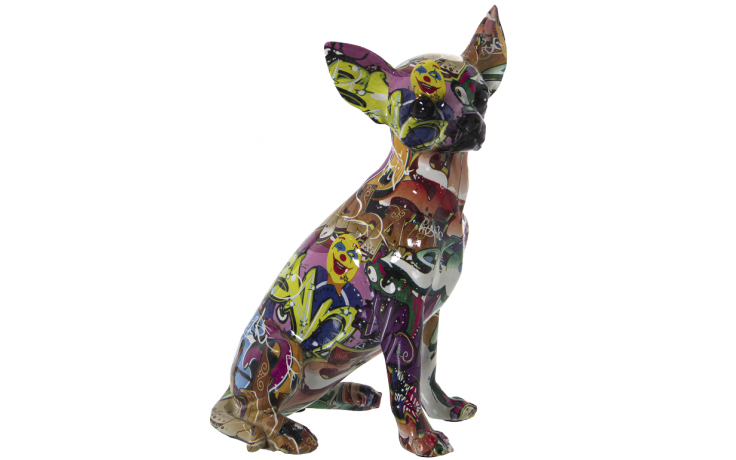 Perro Chihuahua Grafiti Multicolor 2