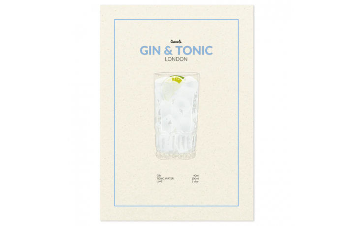 POSTER A4 GIN & TONIC