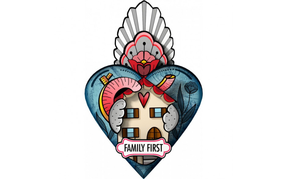FAMILY FIRST / FAMIGLIA - Exvoto cuori decorativi