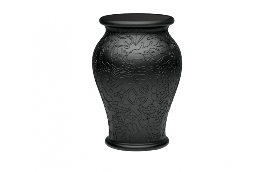MING STOOL AND SIDETABLE Black