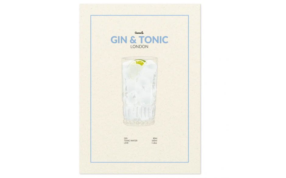POSTER A4 GIN & TONIC