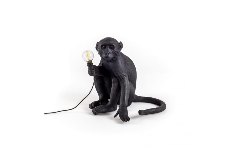 Seletti Appeso Monkey Garden Light-Indoor/Outdoor luce animale resina nera 