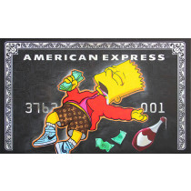 STAMPA IN CANVAS BART AMERICAN EXPRESS 60X90
