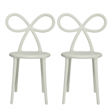 RIBBON CHAIR - SET OF 2 PIECES White