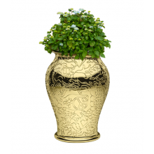 MING PLANTER AND CHAMPAGNE COOLER METAL FINISH G