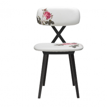 X Chair with Flower Cushion - Set of 2 piecesFlo