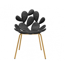 Filicudi Set 2 Chair  Black/Brass