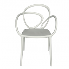 LOOP CHAIR WITHOUT CUSHION - SET OF 2 PIECES WHI