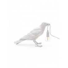 Bird Lamp Outdoor In Attesa Bianco